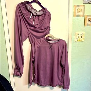 Purple Long Sleeve Top and cuffed leg bottom. Pajamas. New but no tags.